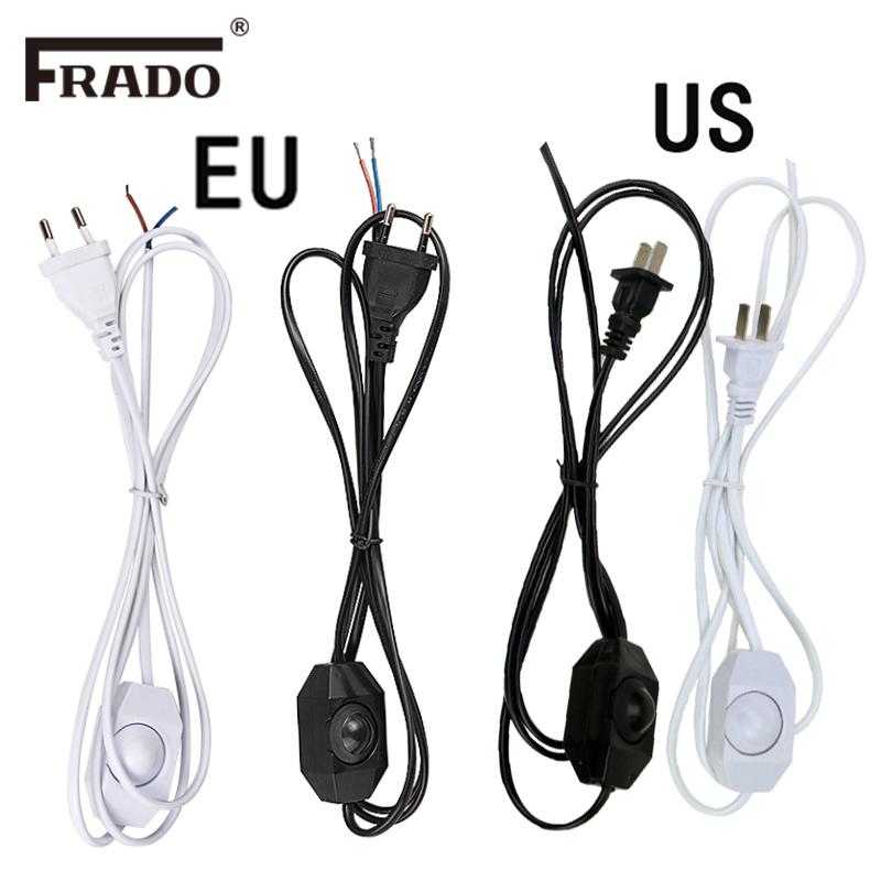 

Dimming Line Cable 1.8m On Off Power Cord For LED Lamp With Knob Switch EU Plug Switching Bulb Wire Extension Table Light Dimmers