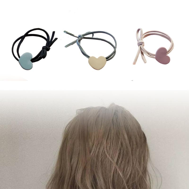 

Hair Clips & Barrettes 1Pcs High Elastic Rope Adult Bands Accessories For Women's Frosted Love Rubbers Bow Rubber Tight Scrunch, Golden;silver