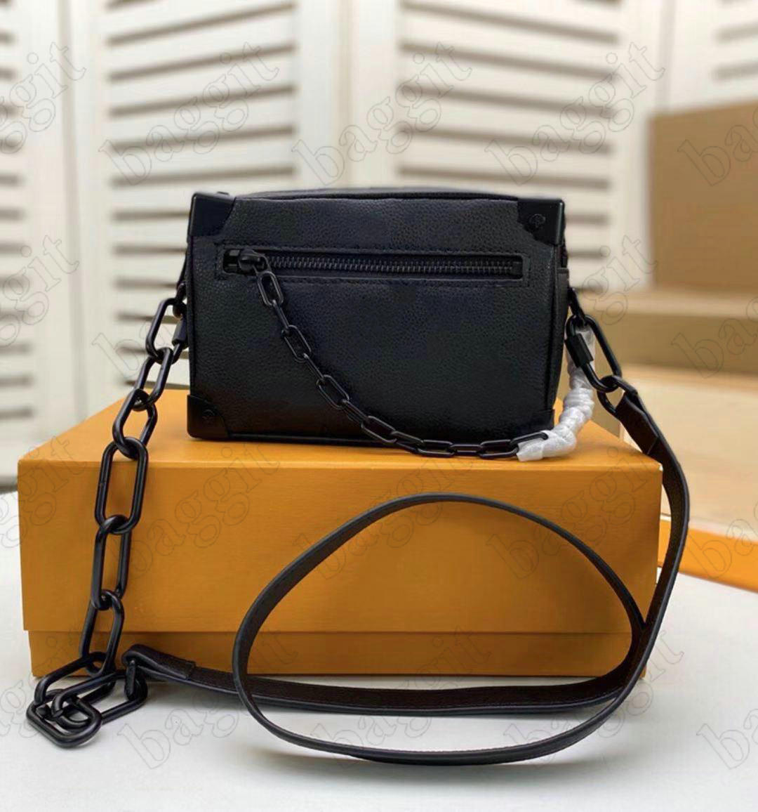 

Mini Soft Trunk Vintage Chain Shoulder Bag Designer Small Luggage Box Monogram-embossed Taurillon Leather Handbags Purse Crossbody Brick Messenger Clutch Flap, For make up difference fees;no bag