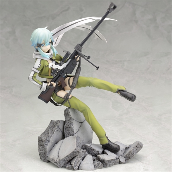 

Anime Sword Art Online II Phantom Bullet 1/8 Scale Ver. PVC Action Figure Collectible Model Doll Toy Gifts X0503, No box