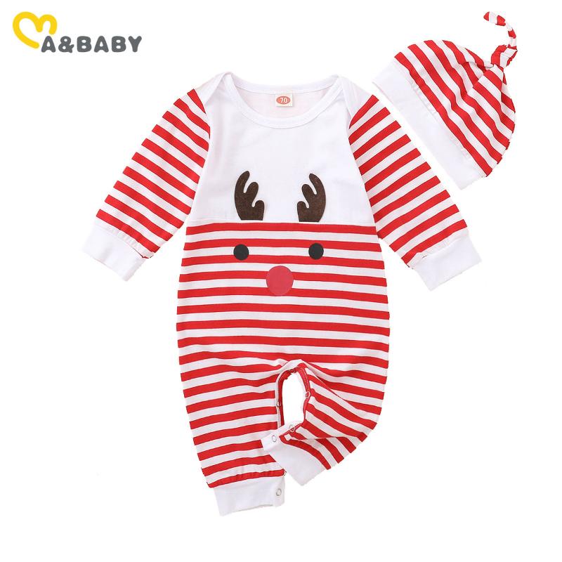 

Jumpsuits Ma&Baby 0-18M Christmas Baby Boy Girl Jumpsuit Xmas Clothes Born Infant Deer Costumes, Blue
