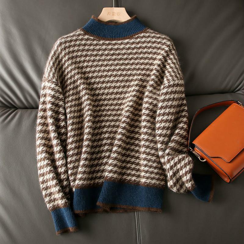 

Women' Sweaters Autumn Winter Women Pullover Sweater High Quality Loose Knitted Print Female Soft Cartoon Top
