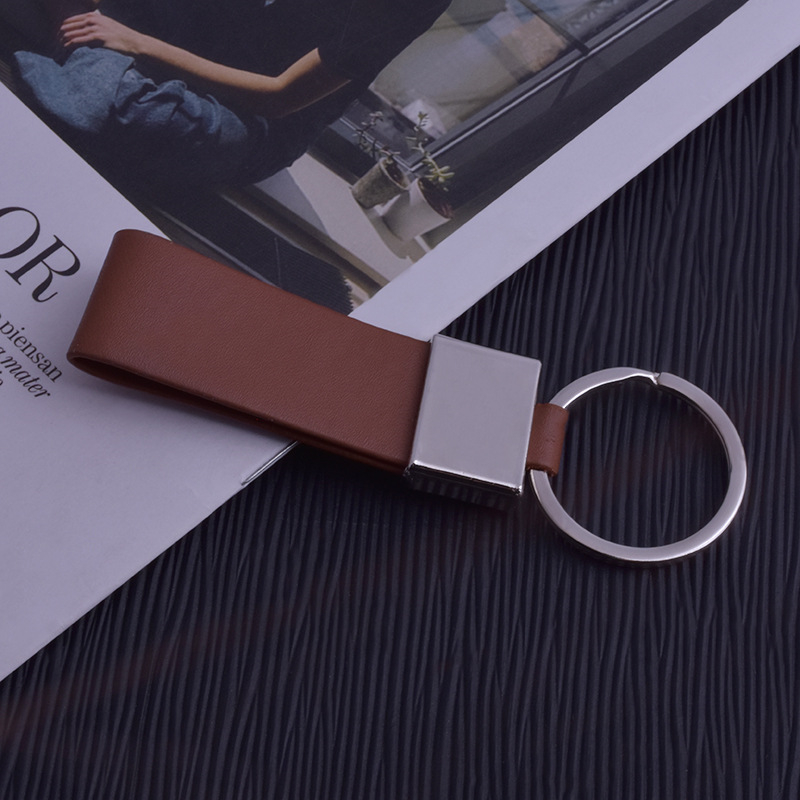 

10Pieces/Lot 2021 New Leather Keychain-Fashion Metal Keychain Leather Waist Hanging Car Key Chain Creative Gifts For Men