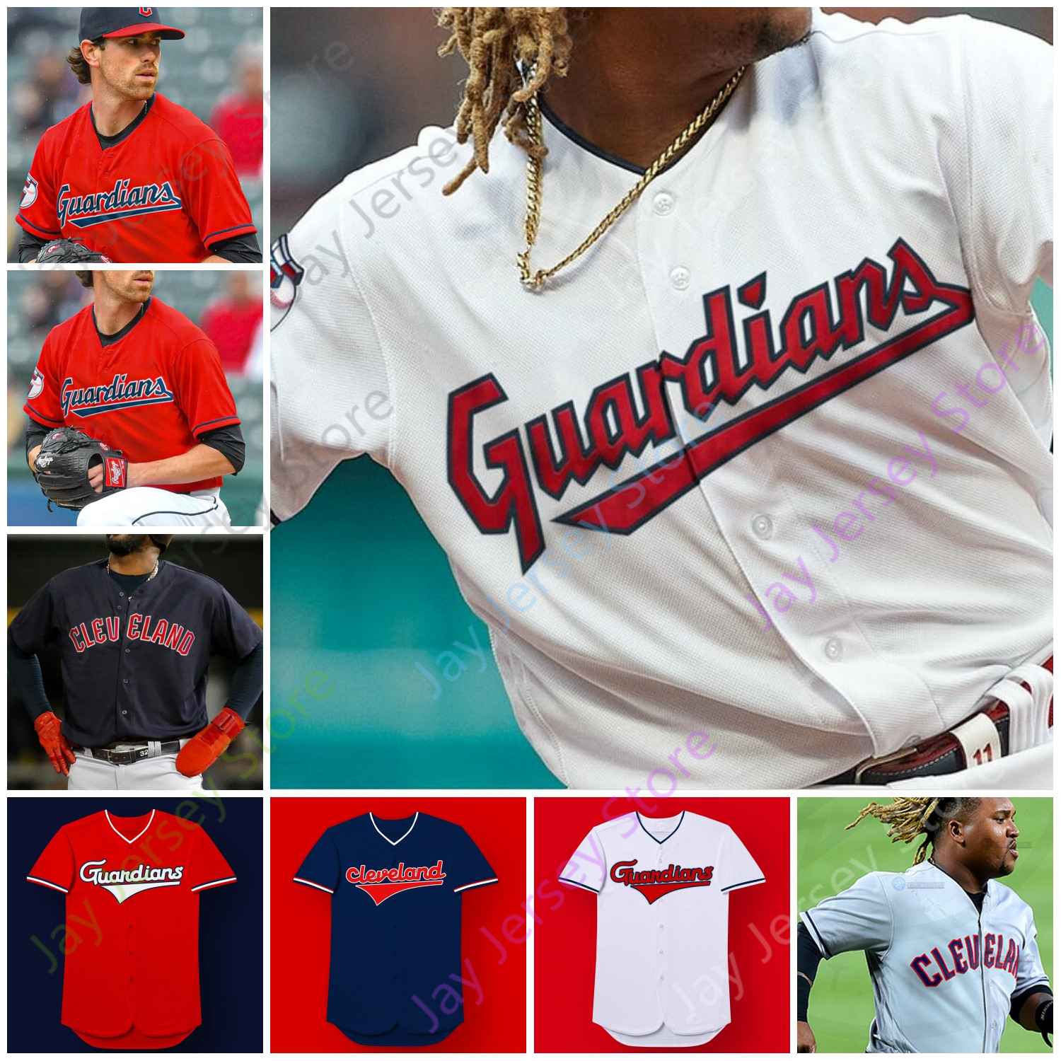 

Cleveland Guardians Jersey Emmanuel Clase Ricky Vaughn Jim Thome Kenny Lofton Jose Ramirez Shane Bieber Amed Rosario Eddie Rosario Reyes Mercado Allen Johnson, New fan's versions red