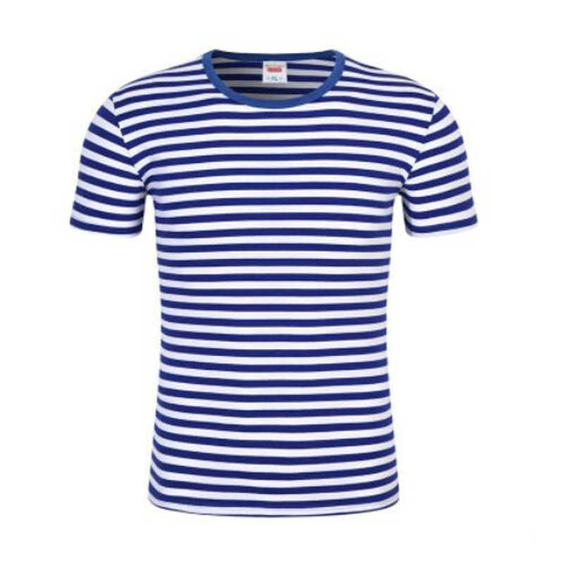 

Male cotton shirt Manufacturer direct selling men's striped short-sleeved T- tee top spot wholesale and retail S-4XL 210629, Picture color