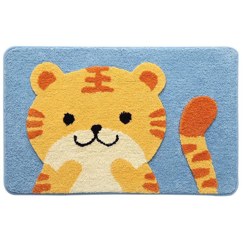 

Cartoon Door Mat Tiger Floormat Shower Room Non-Slip Foot Pad Doorway Bedroom Floor Carpets