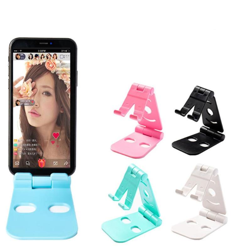 

Cell Phone Mounts & Holders ABS Desk Stand Adjustable Foldable Holder For Portable Smartphones/Tablets