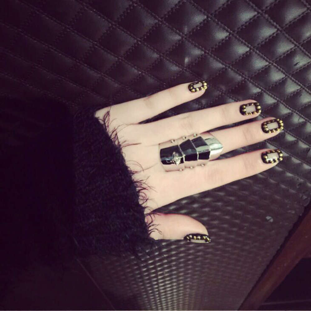 

Jewelry Nana same four section GuJie Saturn ring gold sier j003j004, Silver