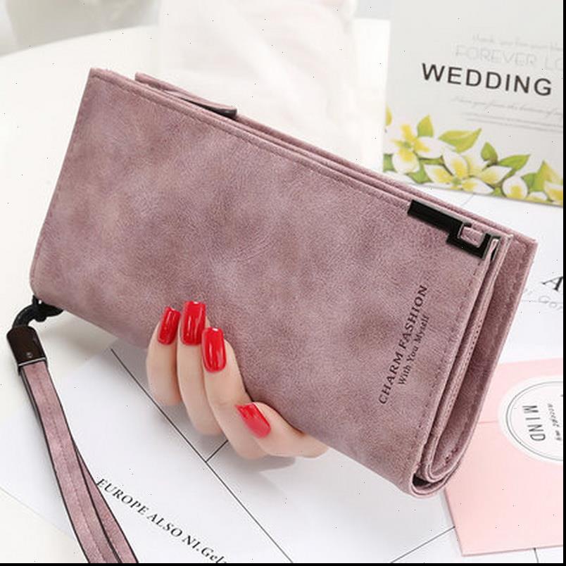

long wallet women scrub leather lady purses ladies clutch female carteira feminina, Red;black