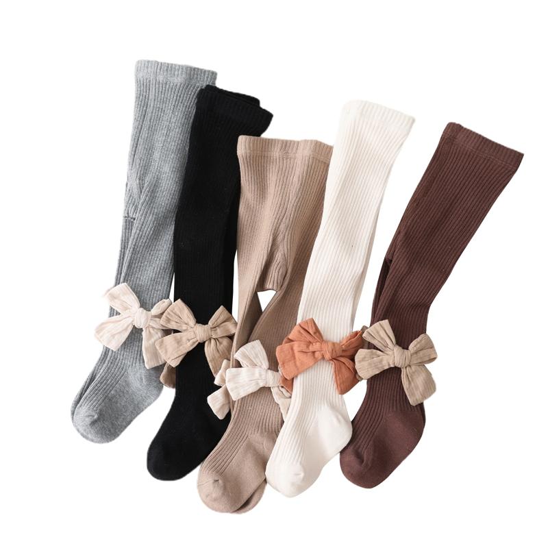 

Leggings & Tights 0-4Y Autumn Winter Kawaii Lovely Baby Girl Pantyhose Knitting Bowknot Bottom Warm Knitwear Trousers 5 Colors, Blue