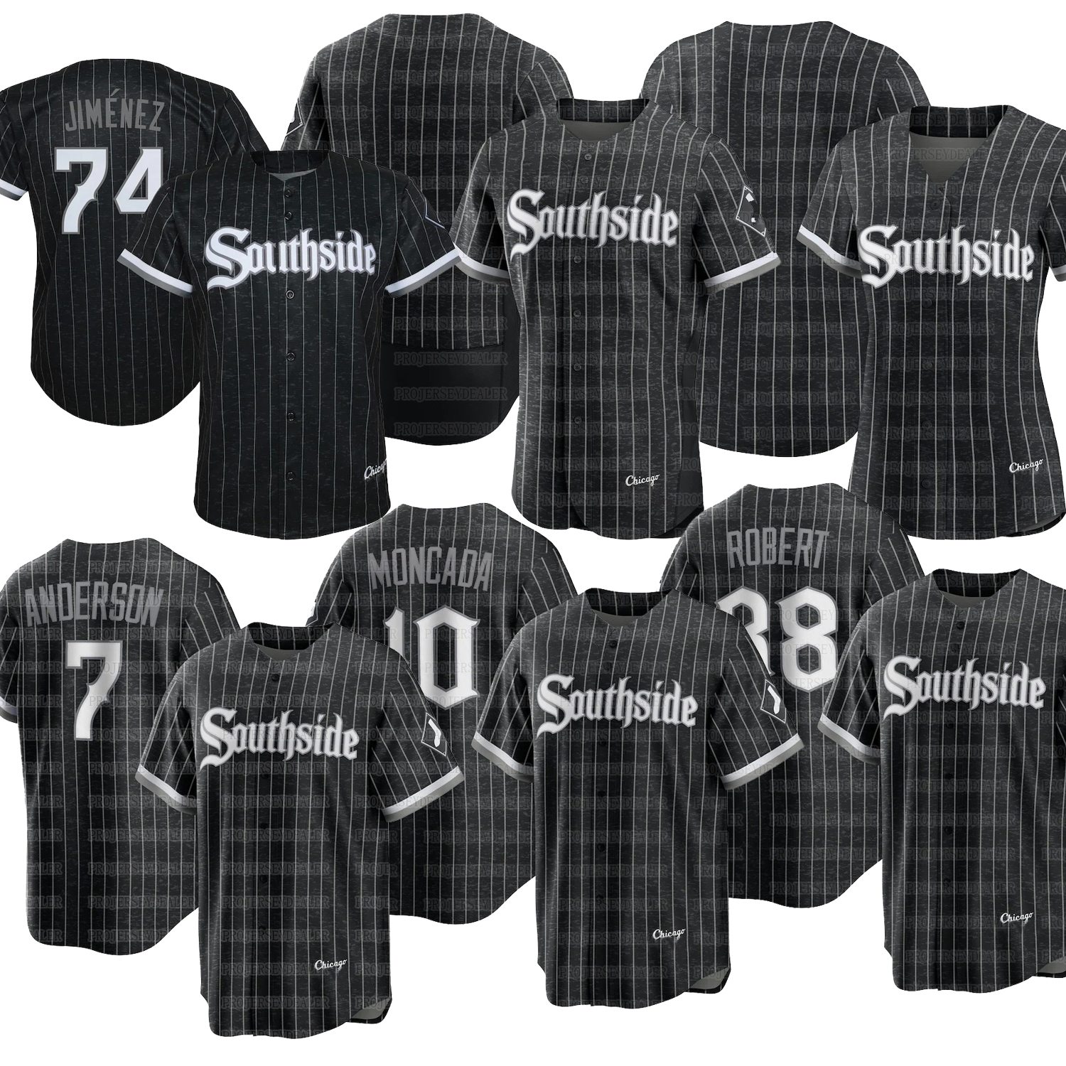 

Womens White Sox Yermin Mercedes 2021 City Connect Jersey Luis Robert Tim Anderson Carlos Rodon Yasmani Grandal Jake Lance Lynn Yoan Moncada Eaton, Blue;black
