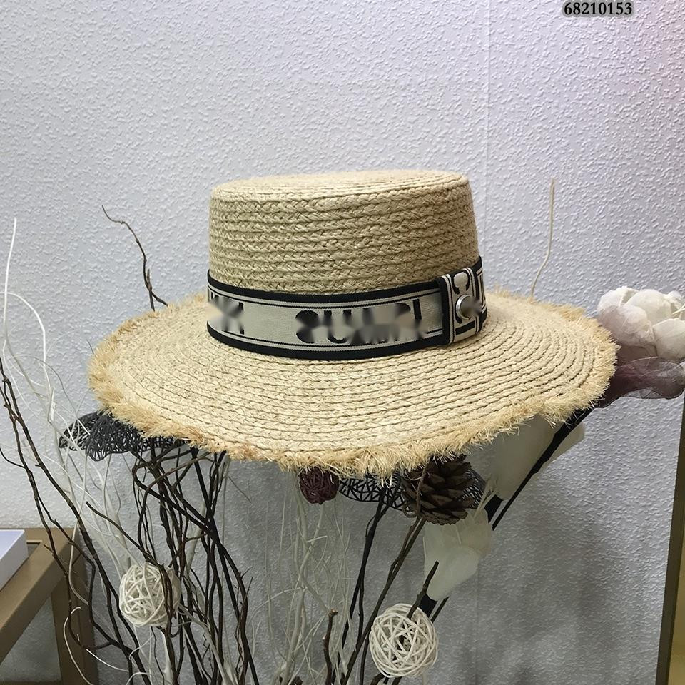 

women cap designer hat for women New Brimmed straw hat, Khaki