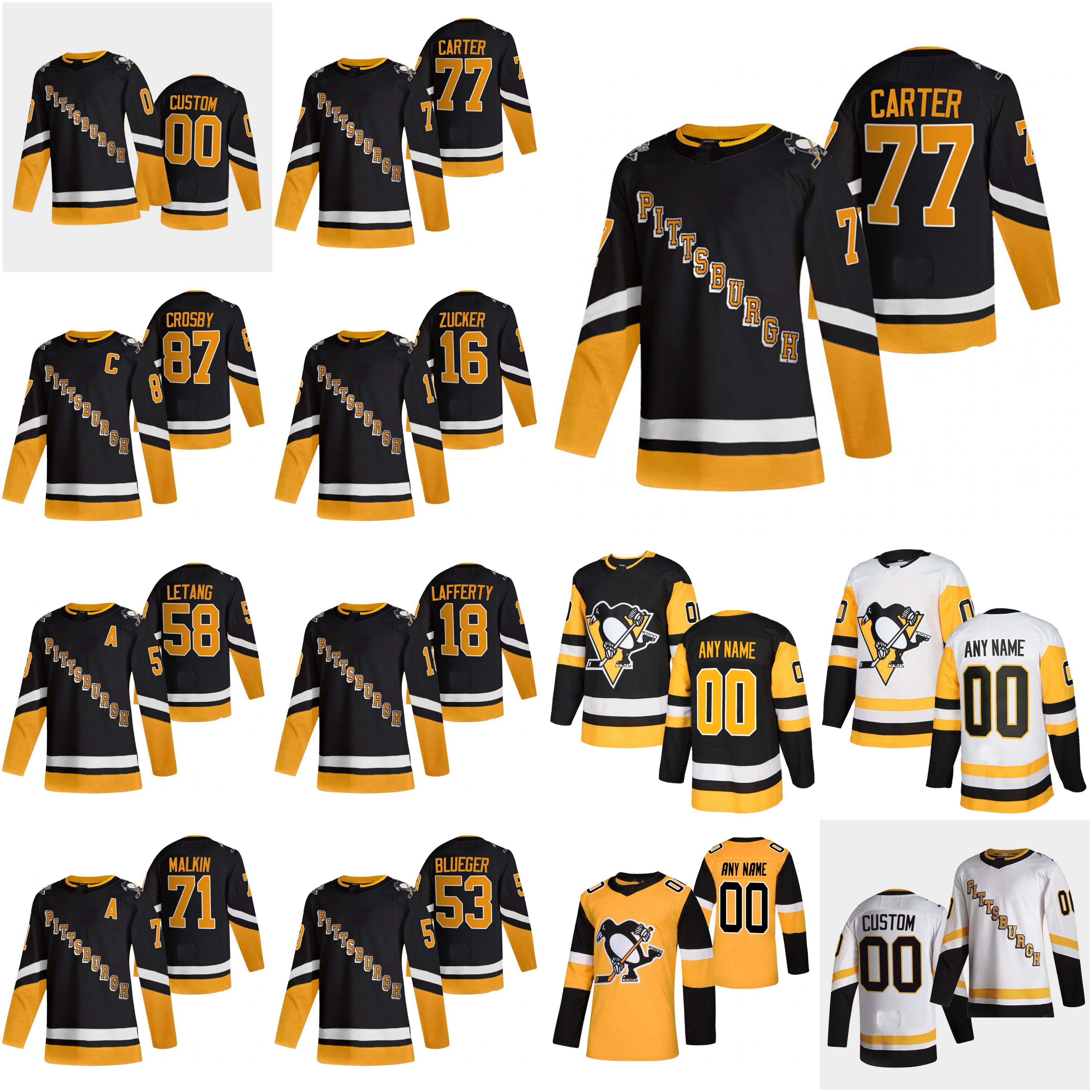 

2022 Third Pittsburgh Penguins Hockey Jerseys Cody Ceci Jersey Mark Friedman John Marino Mike Matheson Yannick Weber Custom Stitched, Men 2019 golden edition