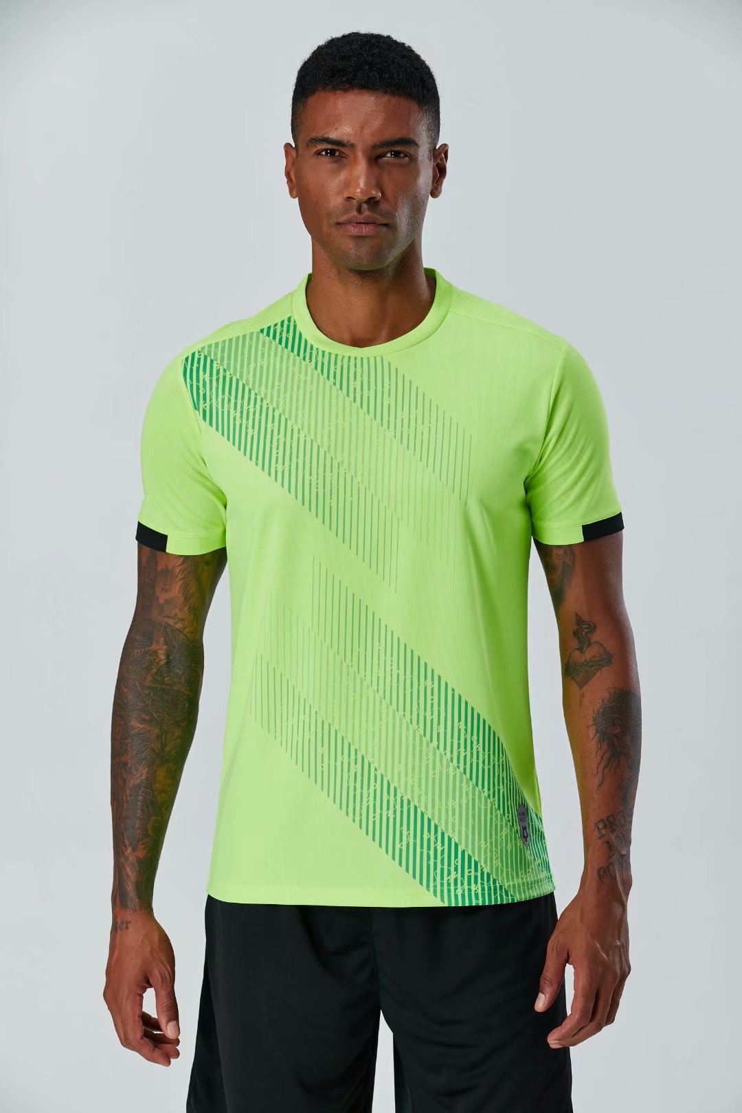 

#0115 Football uniform men+kids soccer Jersey printing team custom track and field sports short-sleeved shirt, Black;yellow
