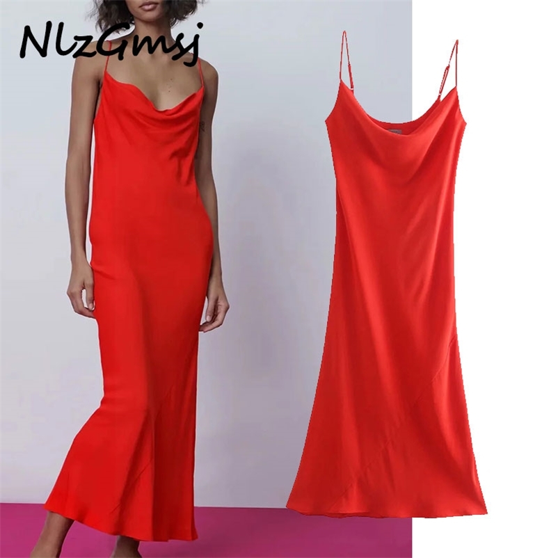 

Dres Camisole Sexy Party Elegant Sleeveless Adjustable Straps Backless Slip Summer es 04 210628, As picture