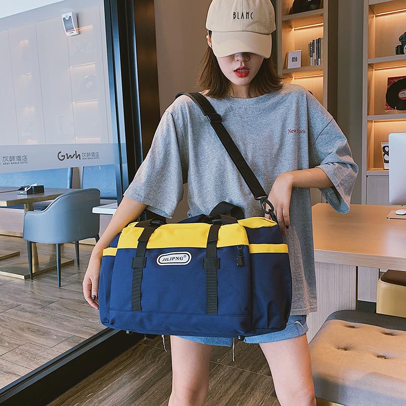 

Duffel Bags Fashion Multifunctional Men's Sports Fitness Bag Shoulder Luggage Women's Handbag Weekend Travel Nylon Waterproof Duffle