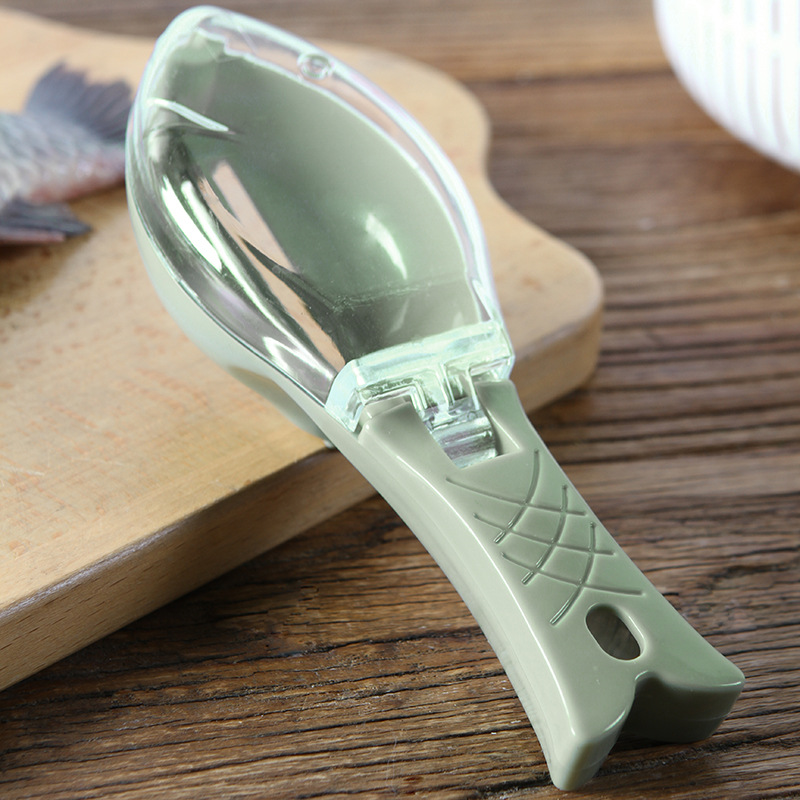 

Fish Skin Brush Scraping Fishing Scale Brush Graters Fast Remove Fish knife Cleaning Peeler Scaler Scraper (Green) 189 V2
