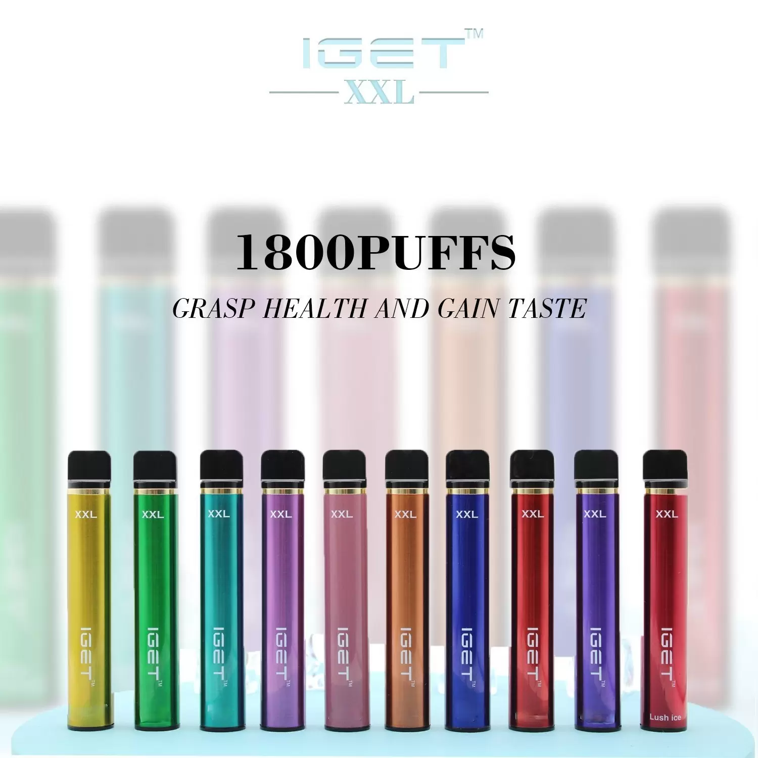 

100%Original authentic Iget XXL Vape Pen Electronic Cigarettes Device 950mAh Battery 7ml Pods Empty Vapors 1800 Puffs Kit wholesale