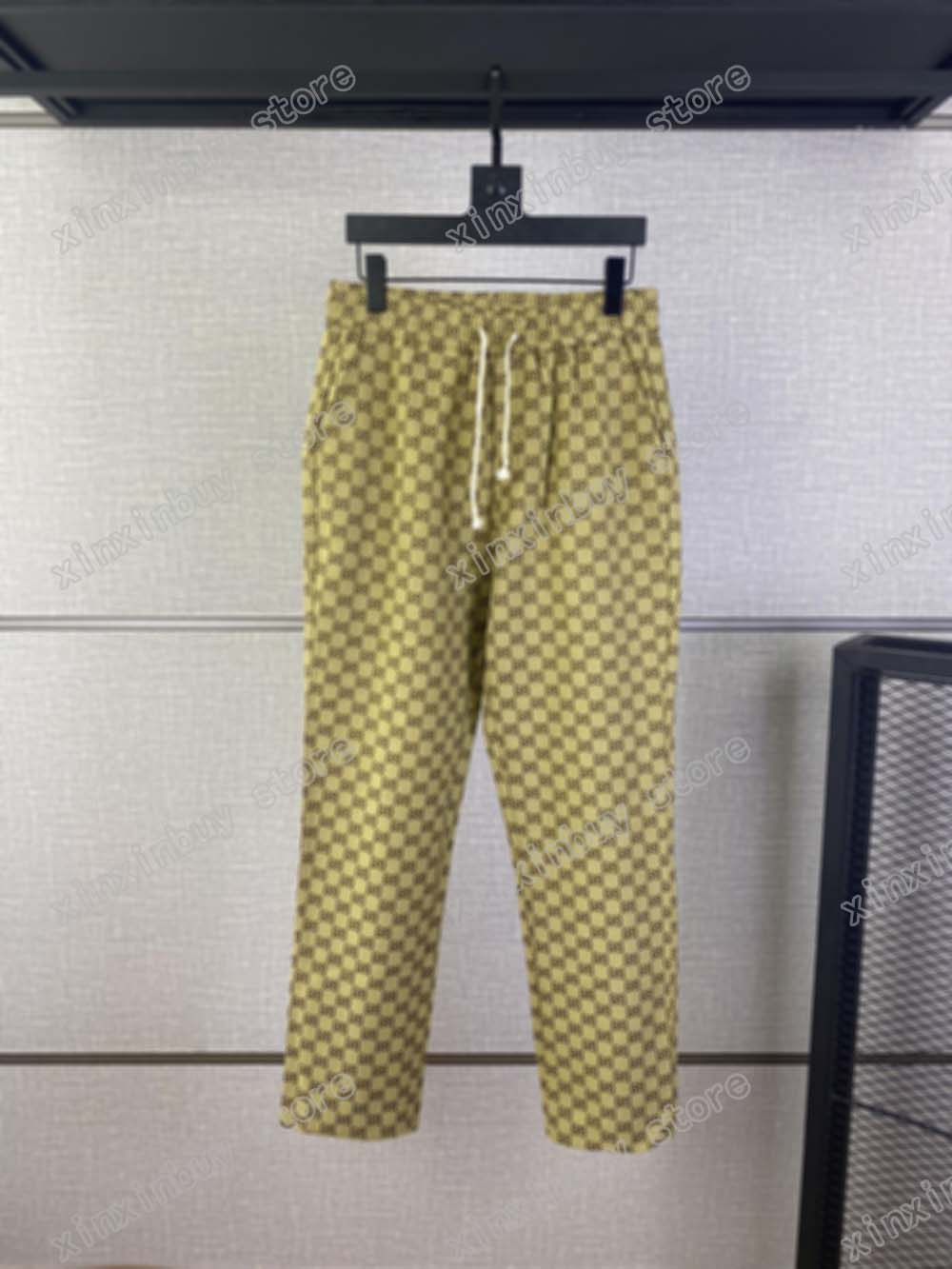 

21ss France Mens womens designer pants fashion Italy pant Double G jacquard denim men women casual cotton black yellow white blue