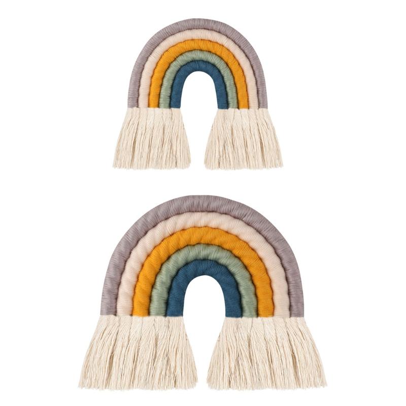 

Nordic Rainbow Wall Hanging Decorative Colored For Boho Home Decor, Party Supplies, Baby Shower, Nursey Dorm Room Objects & Figurines