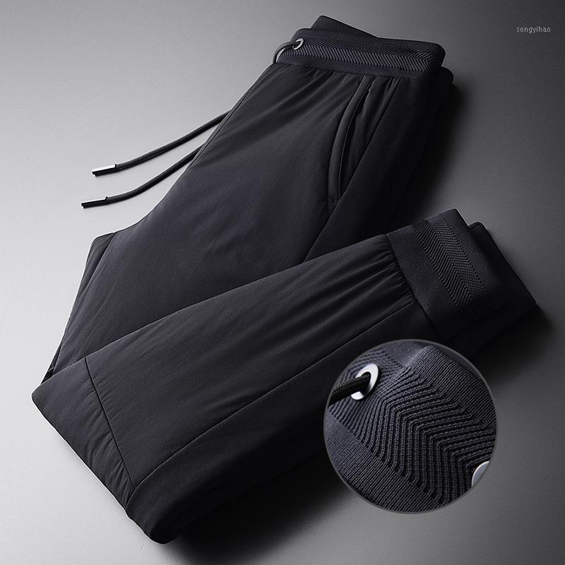 

Men's Pants Classic Autumn And Winter Man Plus Size 4xl High Density Windproof Fabric Casual Men Thick Add Padding Mens Trousers, Black h-k18125