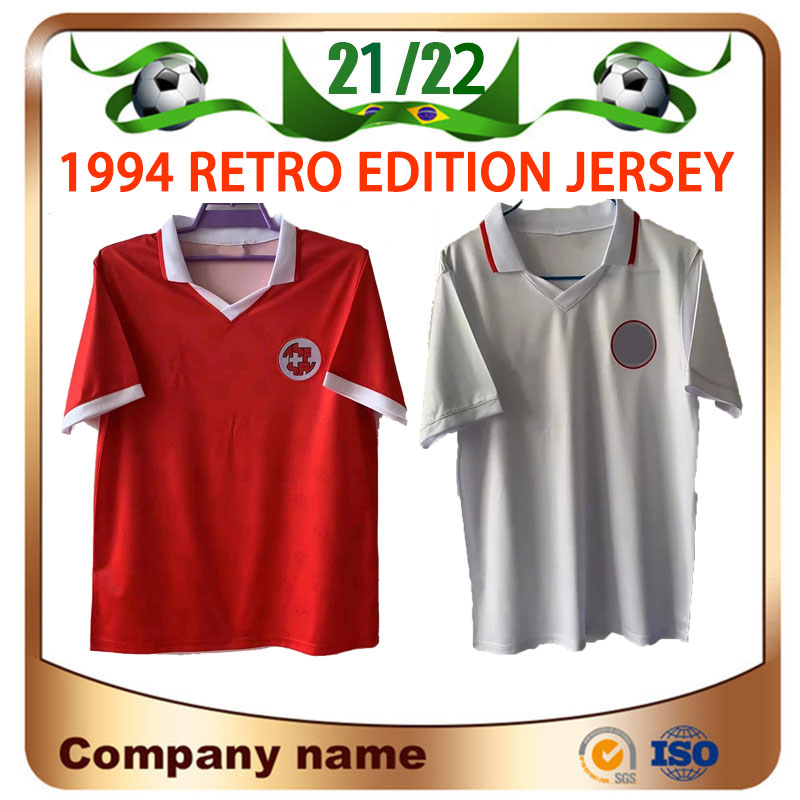 

1994 1995 Switzerland Retro soccer jerseys 94/95 BICKEL SFORZA GEIGER WICKY GRASSI KNUP HERR VALCKX shirts Football uniform sale, 1994 home