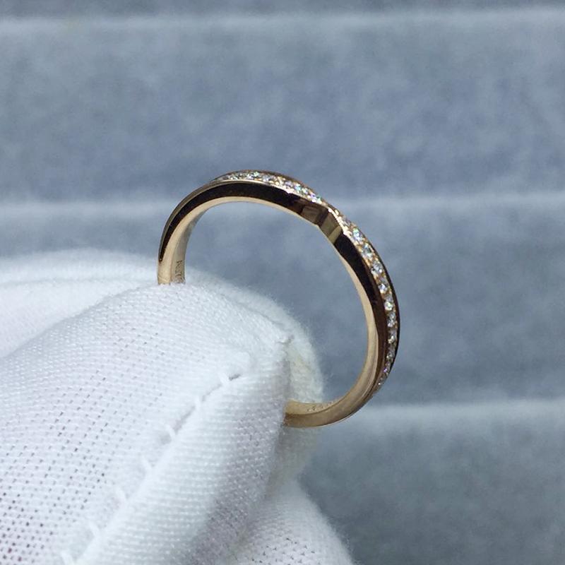 

Cluster Rings 14K Yellow Gold Moissanite Ring DF Color Deputy Custom Made Tail Jewelry Wedding Anniversary Engagement, Golden;silver