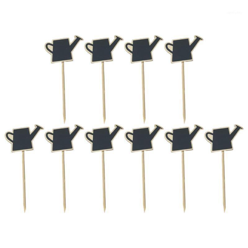 

Party Decoration 10Pcs Chalkboard Picks DIY Plants Toppers Wooden Message Blackboards Signs