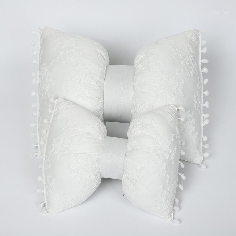 

Seat Cushions Car Lace Bow Headrest Waist Automobiles Stretch PP Cotton Neck Pillow Lumbar Pad Fashion Girl Sale Auto Interior Accessories