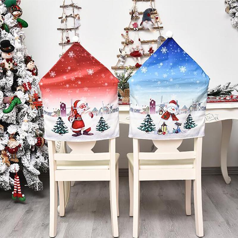 

Christmas Decoration Chair Cover Non-Woven Fabric Home Party Decorations Covers