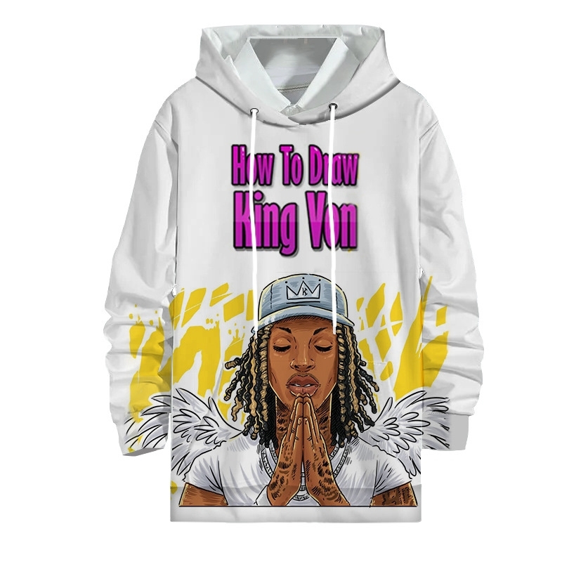 

2021 fall new whosale King von men's us large Sweater Hoodie, Dh1gt21311z2