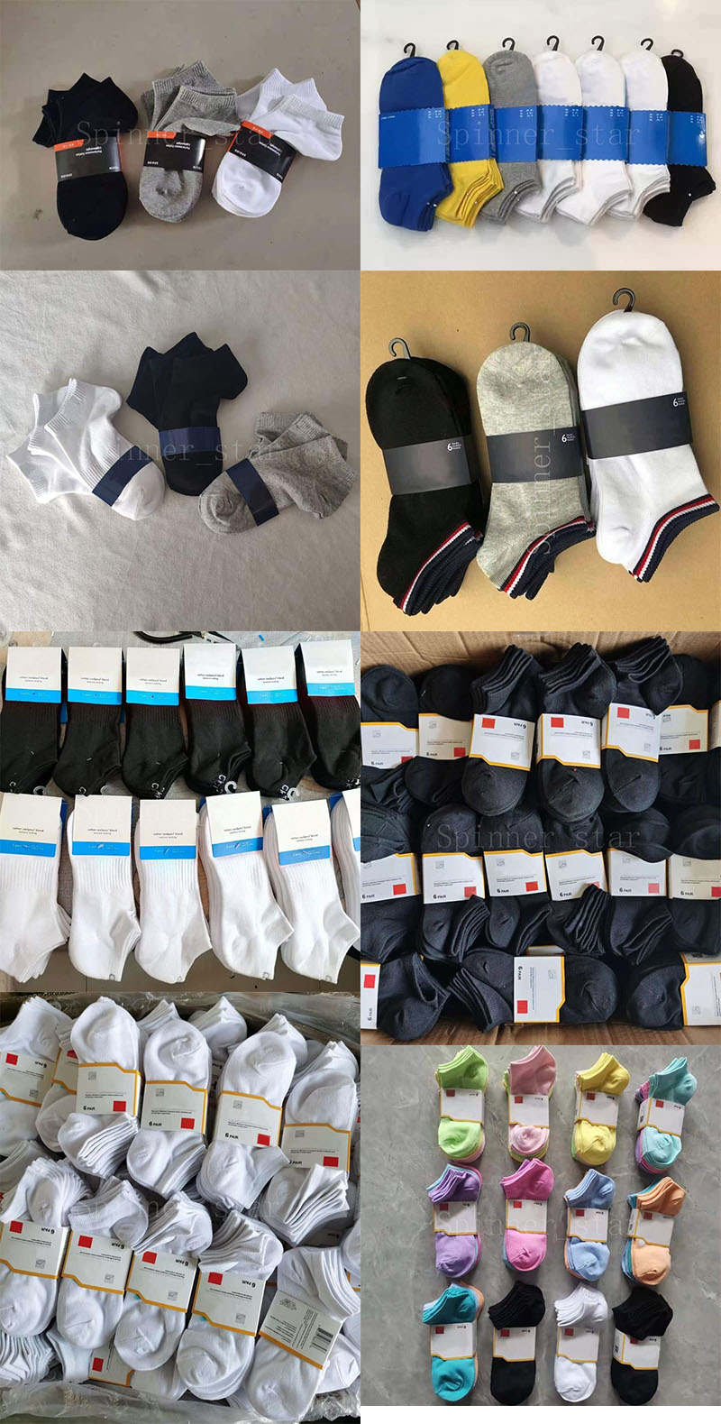 

Mens Womens Socks Four Seasons Cotton Ankle Short Breathable Skin Friendly Leisure Sports Fashion, Multi