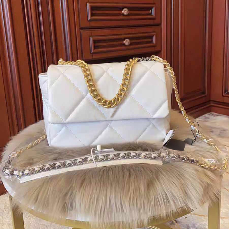

Brand Hand 19 Woman Luxury Bag Bags Flap Leather Package Shoulder Genuine Female Clutch Gold Series Lamb Purse Small Chain Fashion Desi Uptt, Red;black