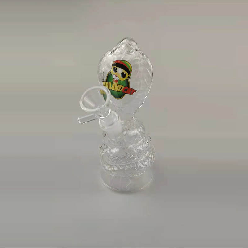 

water pipe UNILANDCAT dab rigs Snake Shape Colorful Glass Water Pipe Bong Hookah For Smoking Pipe