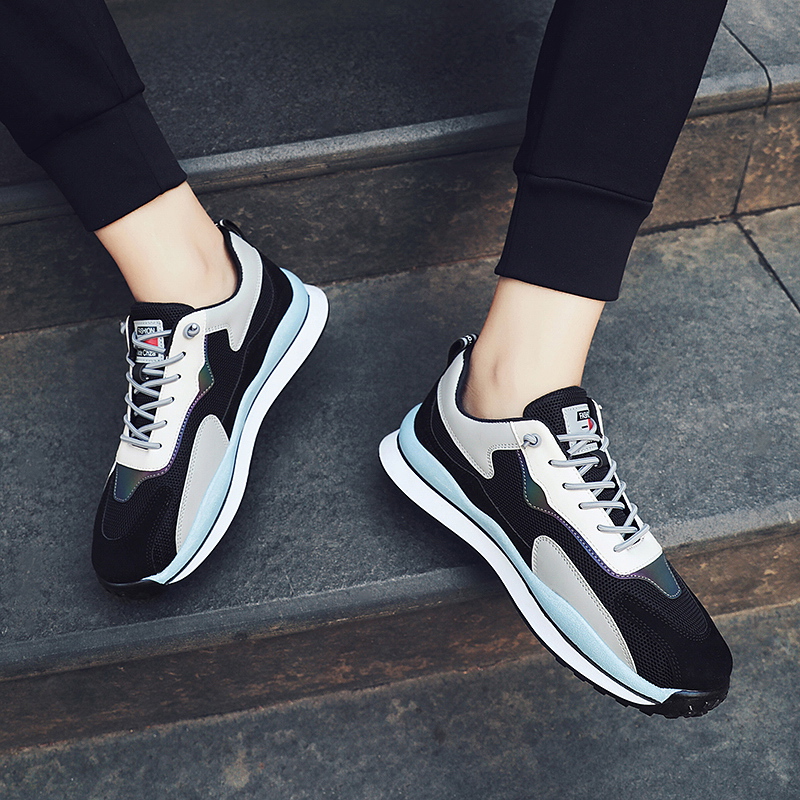 

2021 High Quality Women Mens Running Shoes Student Outdoor Sports Sneakers Black Grey Size Eur 39-44 Code 74-S225