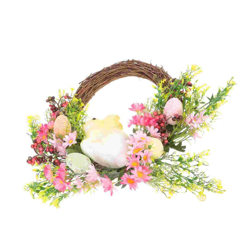 

Decorative Flowers & Wreaths Exquisite Easter Hanging Wreath Door Pendant Festival Ornament