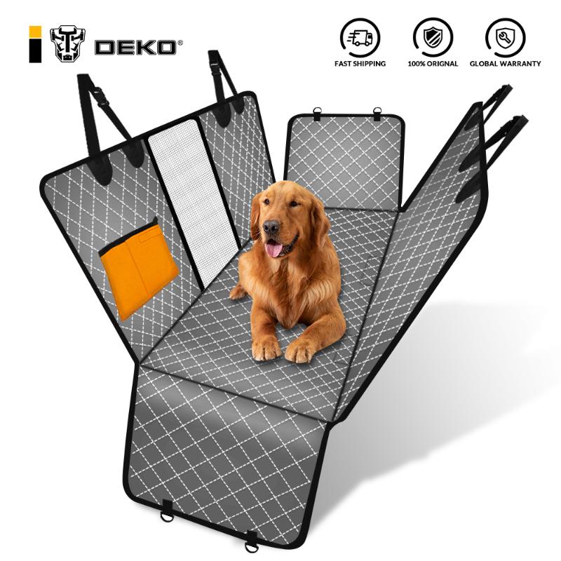 

Dog Car Seat Cover View Mesh Pet Carrier Hammock Safety Protector Rear Back Mat With Zipper And Pocket For Travel Covers