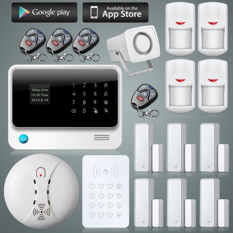 

Plus Gsm Wifi Alarm Wireless Keypad Arm Disarm Intruder System Support Smart Zone Burglar APP Control Systems