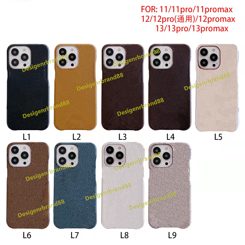 

Top Luxurys Designer Fashion Phone Cases For Iphone 13 11 12 Pro Max Mini X Xr Xsmax Cover Pu Leather Shell High-End Protective Case Anti-Drop Shockproof, With box