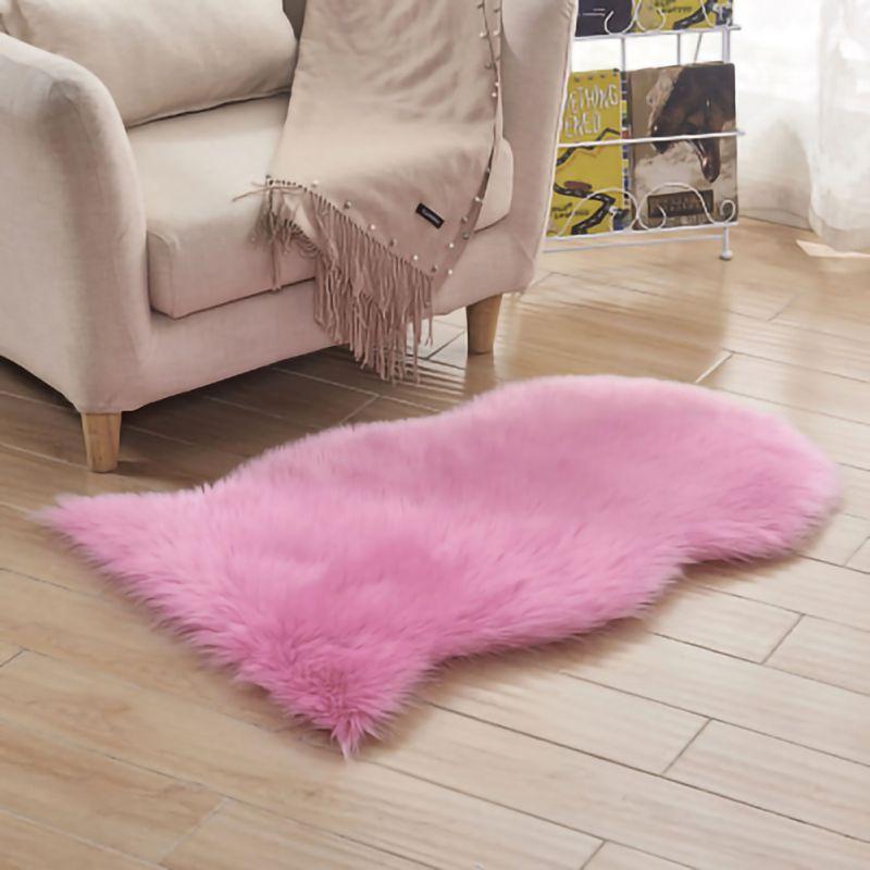 

Carpets Soft Sheepskin Rug Chair Cover Artificial Wool Warm Hairy Carpet Floor Mat Rest Area Blanket Seat Pad Skin Textile