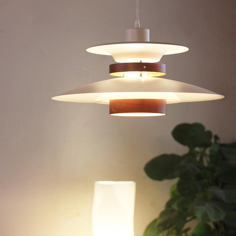 Pendant Lamps Nordic Denmark Ph5 Restaurant Bar Creative Personality Japanese Bedroom Walnut Chandelier-image-735367536