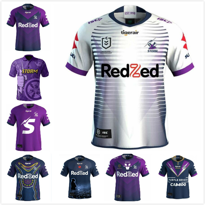 

MELBOURNE STORM Rugby Jersey 20 21 up-to-date season top quality Indigenous Commemorative NRL Australia Size S-5XL, Black;gray