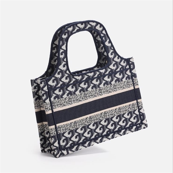 

WholesaleBags Female 2021 Spring Fashion European And American Embroidered Canvas Shopping Bag Mini Clutch Handbag, Blue