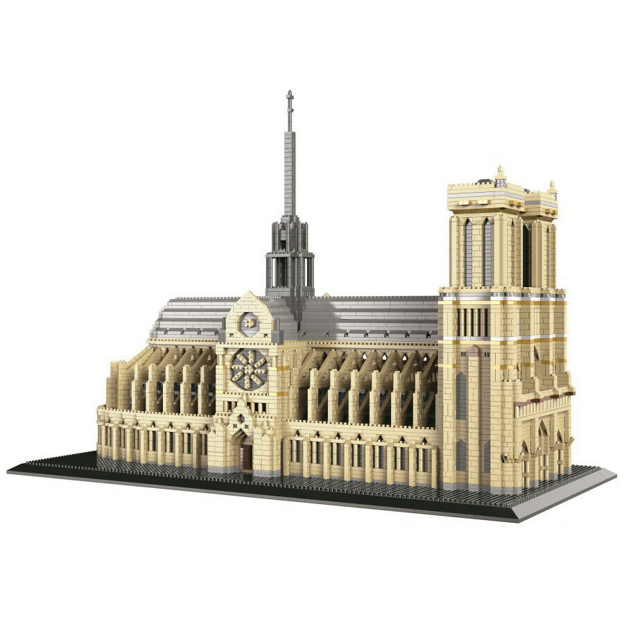 

Model Kits 7380Pcs Notre Dame de Paris Building Blocks DIY Famous Architecture Toys