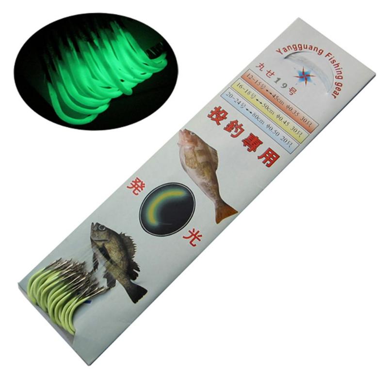

Yolo 30pcs Pack Fishing Gear High Carbon Steel Luminous Hook Sea Fresh And Slat Water Accessories Hooks
