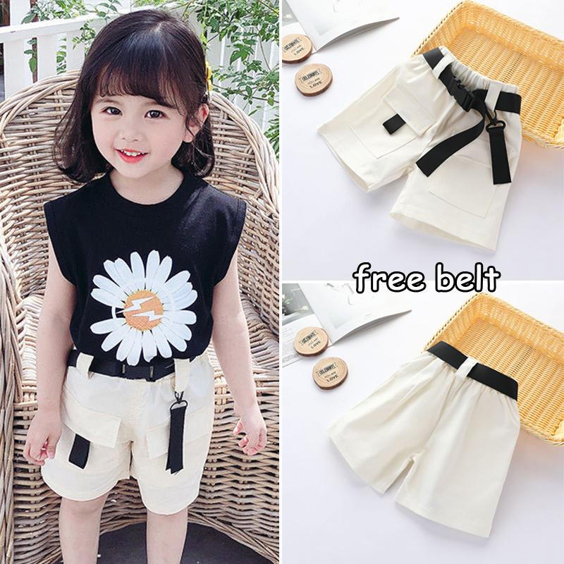 

Shorts EACHIN Baby Grils Girls Costume Children Casual Short Pants Summer Teen Fashion Cargo Kid's, Black