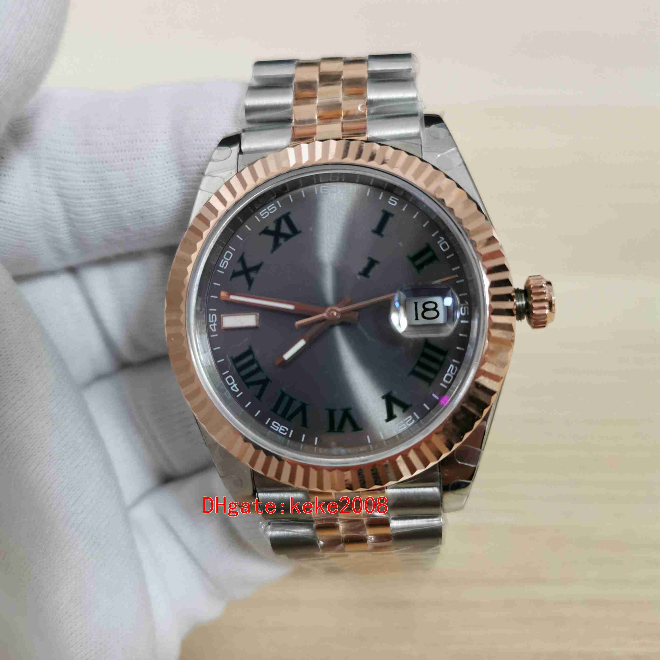 

GM quality Watches men Wristwatches m126331-0016 126331 41mm Wimbledon dial 18K Yellow gold Sapphire jubilee bracelet ETA 3235 Automatic mechanical Mens Watch, No box papers