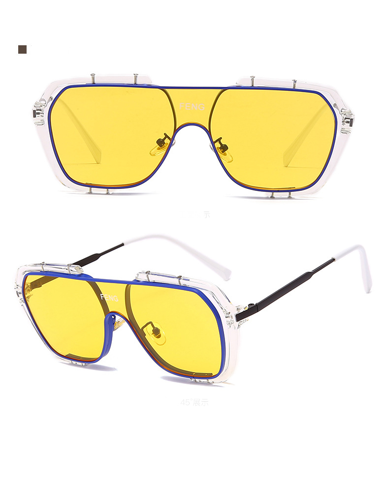 

Double beam trim Designer Square Sunglasses Retro sunshade Vintage Driving Polarized Male Sun Glasses Fashion Metal Plank Protection was Sunglass Eyewear UV400