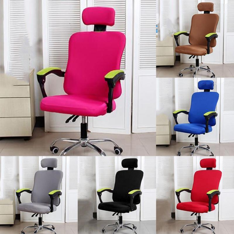 

3Pcs Removable Stretchable Office Computer Chair Covers - Split Design Universal Rotating Seats
