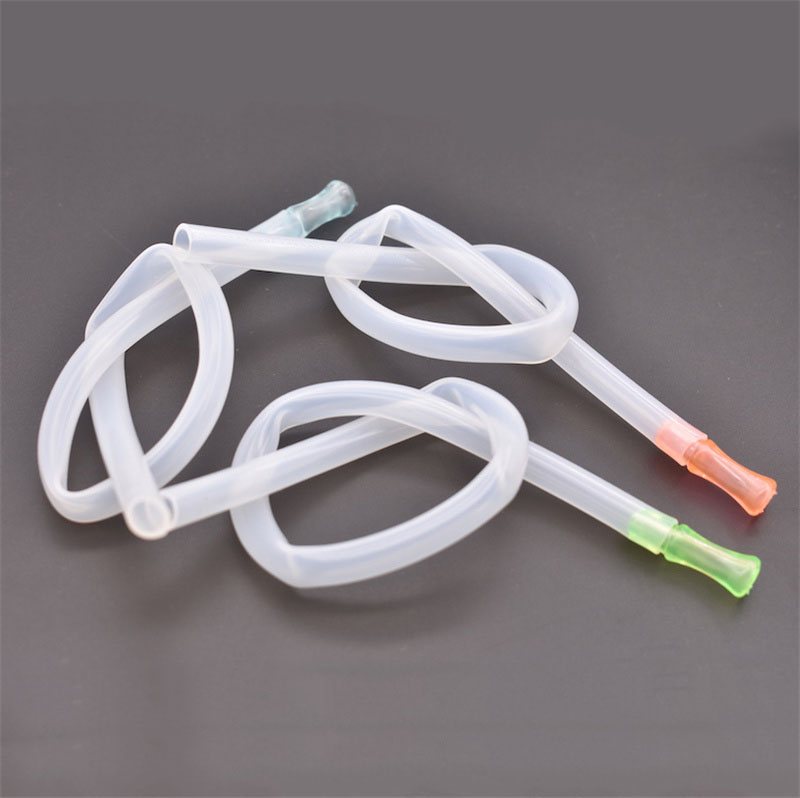 

50cm 6*8mm Silicone hose Hookah shisha Accessories straw with mouth tip for water oil rig bong